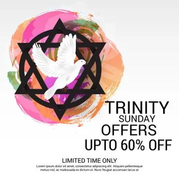 Trinity Sunday. Stock Illustration
