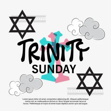 Trinity Sunday. Stock Illustration