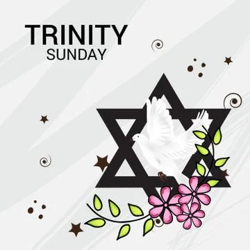 Trinity Sunday. Stock Illustration