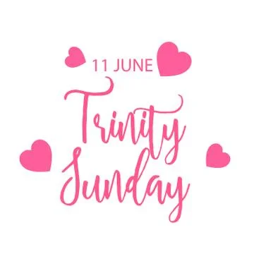 Trinity Sunday. Stock Illustration