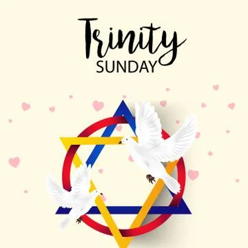 Trinity Sunday. Stock Illustration