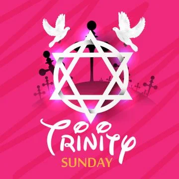 Trinity Sunday. Illustrazione stock