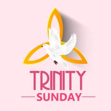 Trinity Sunday. Stock Illustration