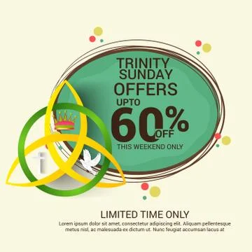 Trinity Sunday. Stock Illustration