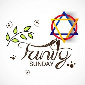 Trinity Sunday. Stock Illustration