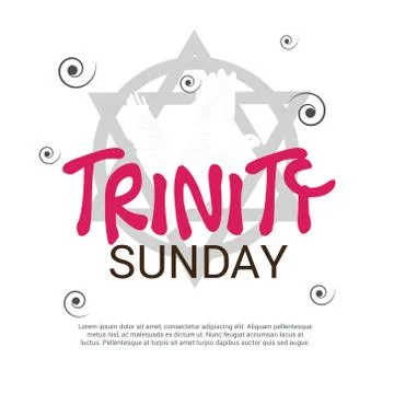 Trinity Sunday. Stock Illustration