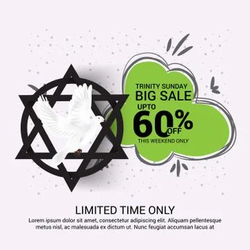 Trinity Sunday. Stock Illustration