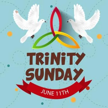 Trinity Sunday. Stock Illustration