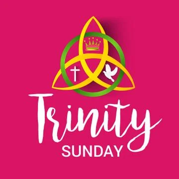 Trinity Sunday. Stock Illustration