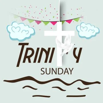 Trinity Sunday. Stock Illustration