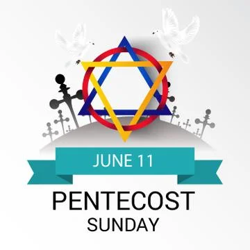 Trinity Sunday. Stock Illustration