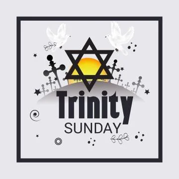 Trinity Sunday. Stock Illustration