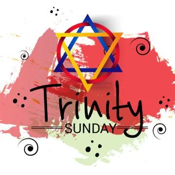 Trinity Sunday. Illustrazione stock