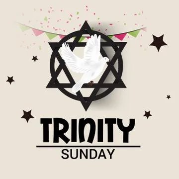 Trinity Sunday. Stock Illustration