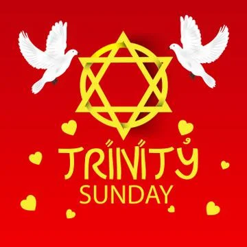 Trinity Sunday. Illustrazione stock