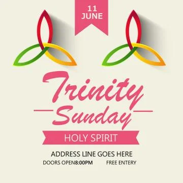 Trinity Sunday. Illustrazione stock