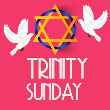 Trinity Sunday. Stock Illustration