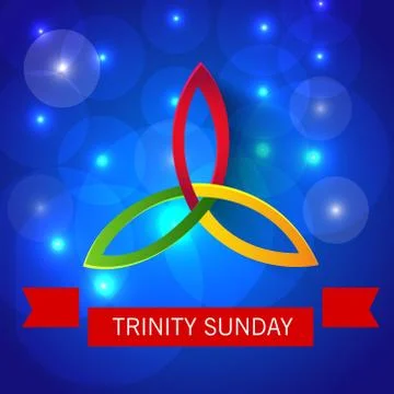 Trinity Sunday. Stock Illustration