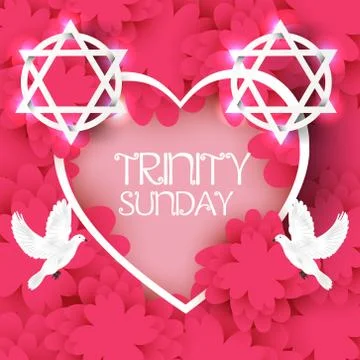 Trinity Sunday. Stock Illustration