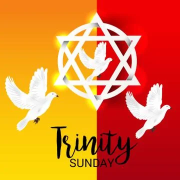 Trinity Sunday. Stock Illustration
