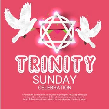 Trinity Sunday. Illustrazione stock