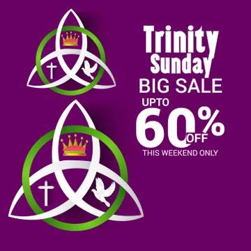Trinity Sunday. Stock-Illustration