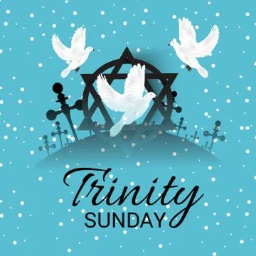 Trinity Sunday. Stock Illustration