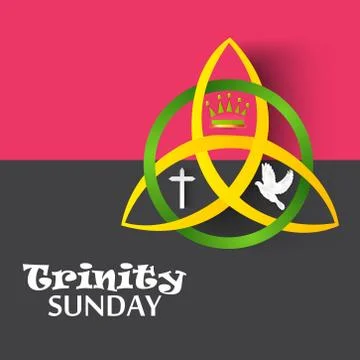 Trinity Sunday. Stock Illustration
