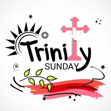 Trinity Sunday. Stock Illustration