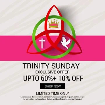 Trinity Sunday. Stock Illustration
