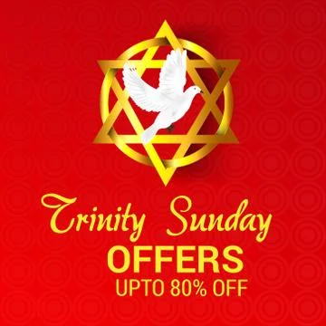 Trinity Sunday. Stock Illustration