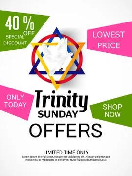 Trinity Sunday. Stock Illustration