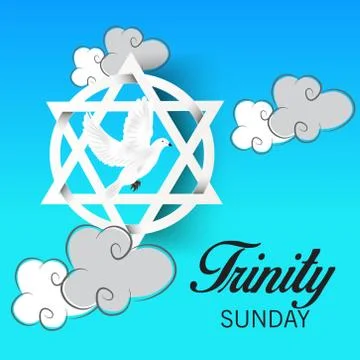 Trinity Sunday. Stock Illustration