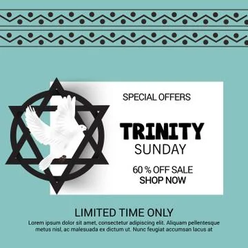 Trinity Sunday. Stock Illustration