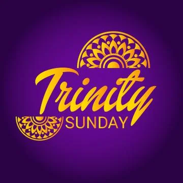 Trinity Sunday. Stock Illustration