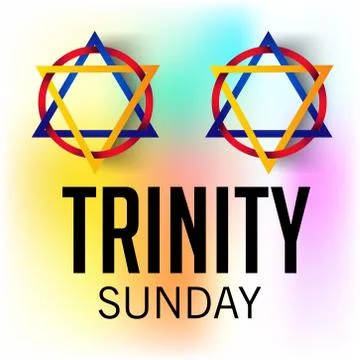 Trinity Sunday. Stock Illustration