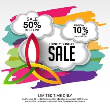 Trinity Sunday. Illustrazione stock