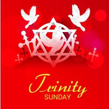 Trinity Sunday. Illustrazione stock