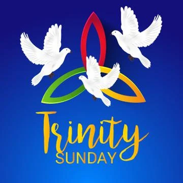 Trinity Sunday. Stock Illustration