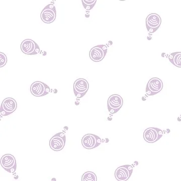Trinket rfid glyph seamless pattern Illustrazione stock