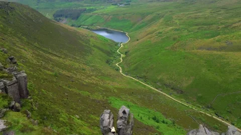 Trinnacle and its surrounding drone footage Stock Footage 285352468