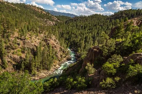 A trip up the Animas River Stock Photos
