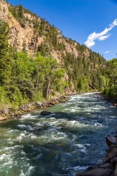 A trip up the Animas River Stock Photos
