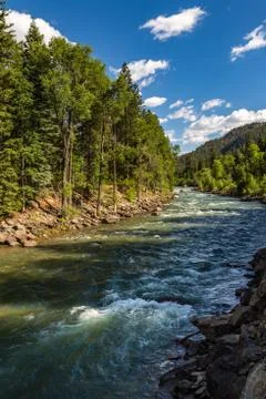 A trip up the Animas River Stock Photos