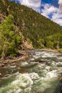 A trip up the Animas River Stock Photos