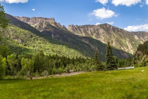 A trip up the Animas River Stock Photos