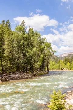 A trip up the Animas Rivera Stock Photos