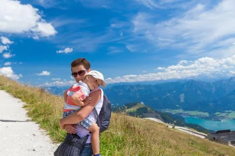 A trip in the Austrian Alps. Stock Photos