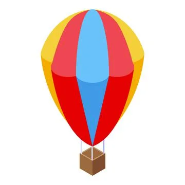 Trip balloon icon isometric vector. World travel Stock Illustration