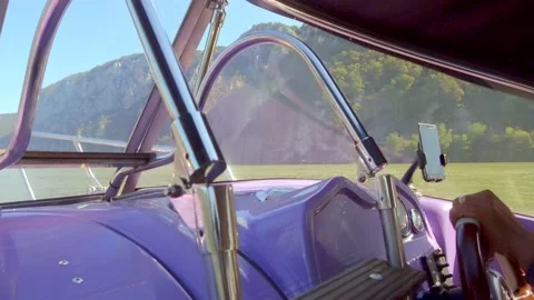 Trip boat on Danube river. View from the boat 動画素材 141855973